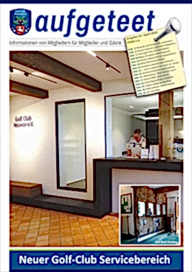 Golfclub Neuhof Magazin aufgeteet Cover Nr14