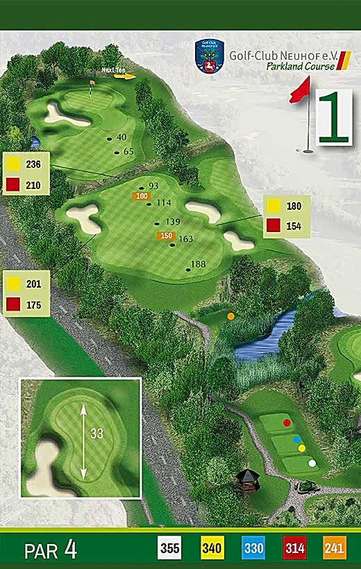 golfclubneuhof golfanlage platzuebersicht parkland course